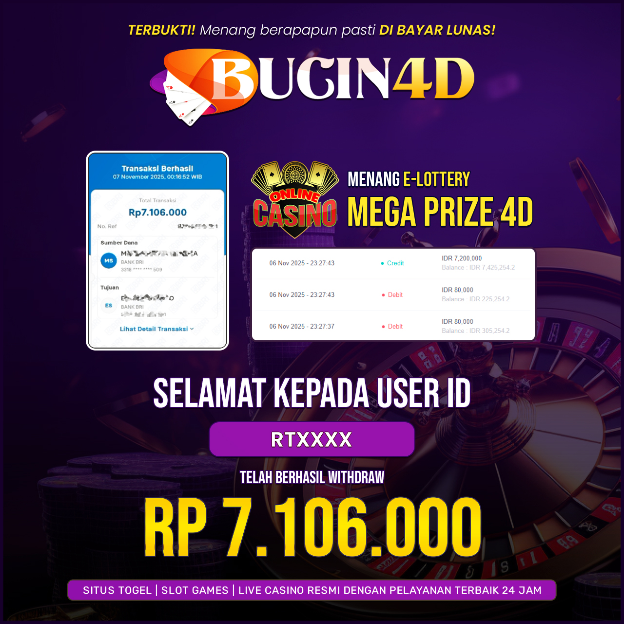 BUKTI JP LIVE CASINO