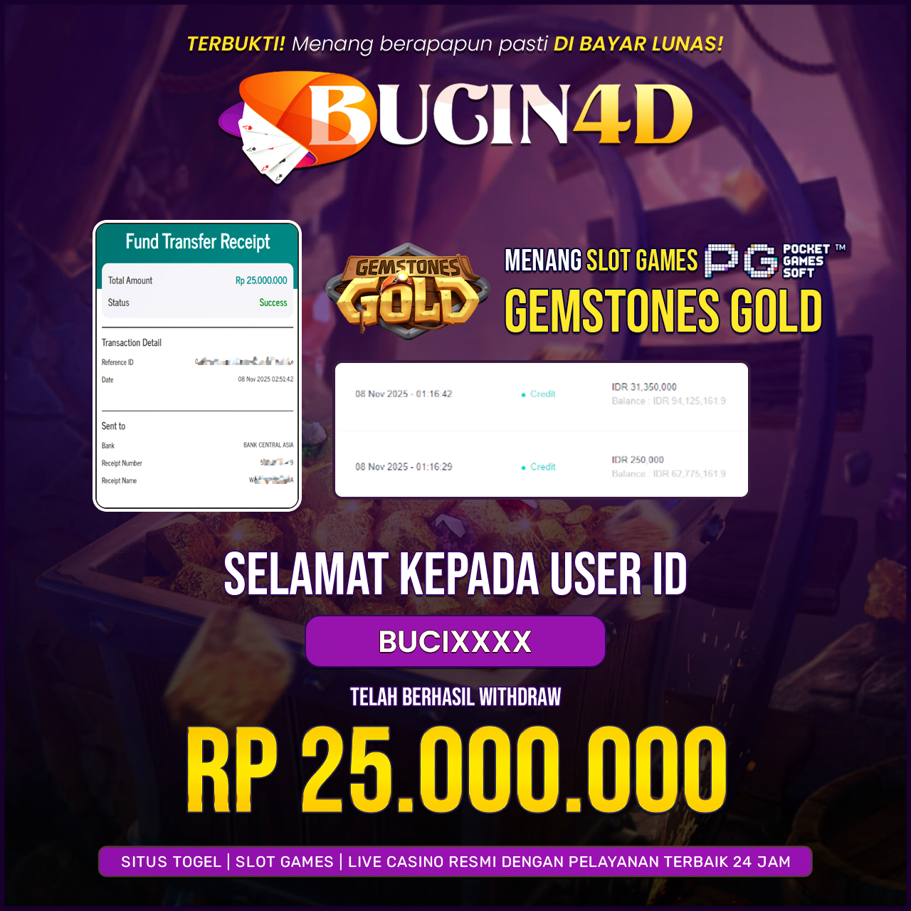 BUKTI JP SLOT PG SOFT