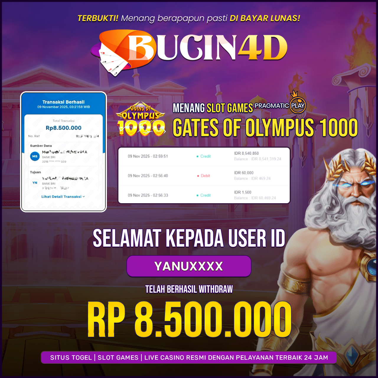 BUKTI JP SLOT PRAGMATIC PLAY