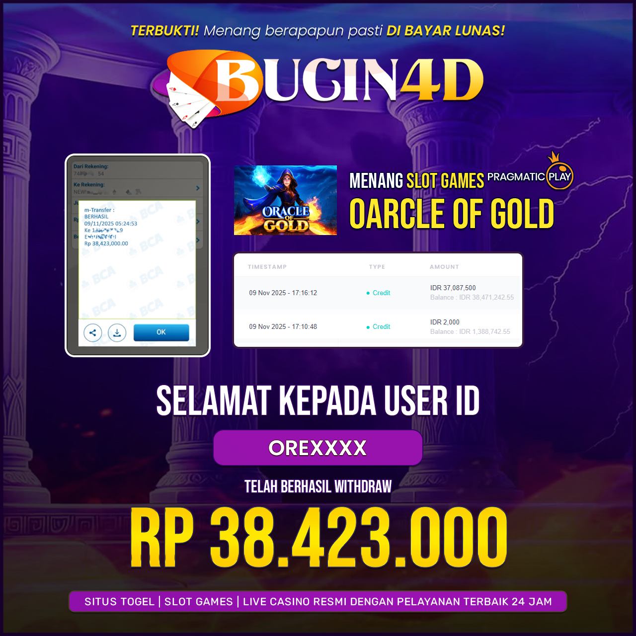 BUKTI JP SLOT PRAGMATIC PLAY