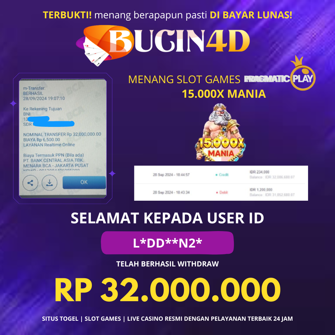 BUKTI JP SLOT PRAGMATIC PLAY