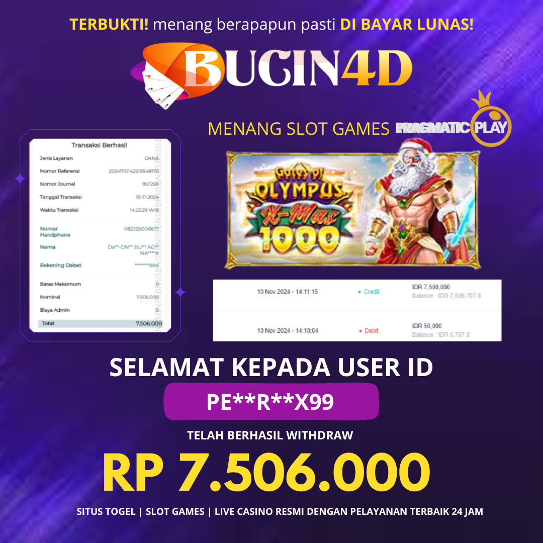 BUKTI JP SLOT PRAGMATIC PLAY