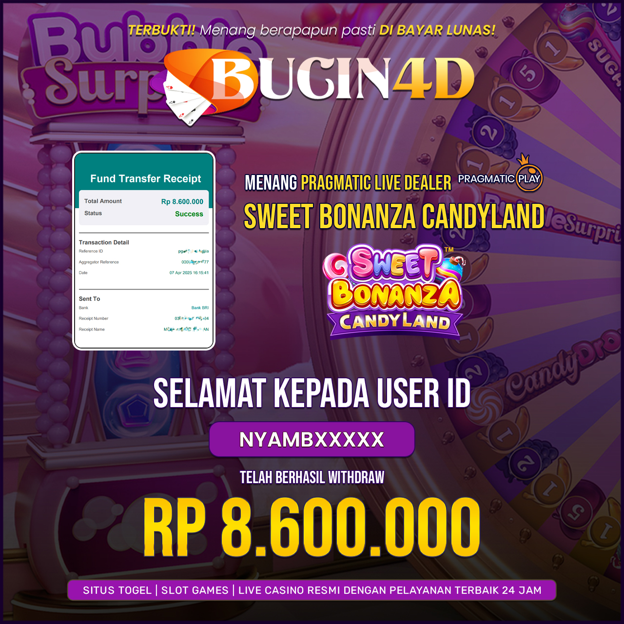 BUKTI JP SLOT PRAGMATIC PLAY