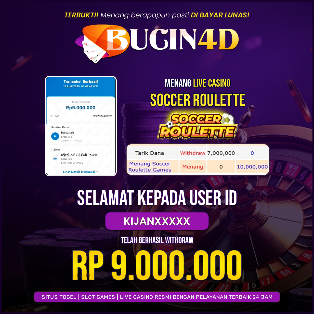BUKTI JP IDN LIVE