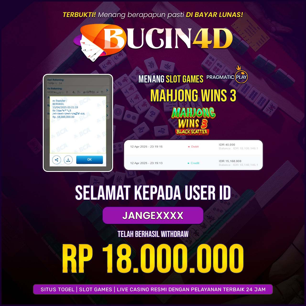 BUKTI JP SLOT PRAGMATIC PLAY