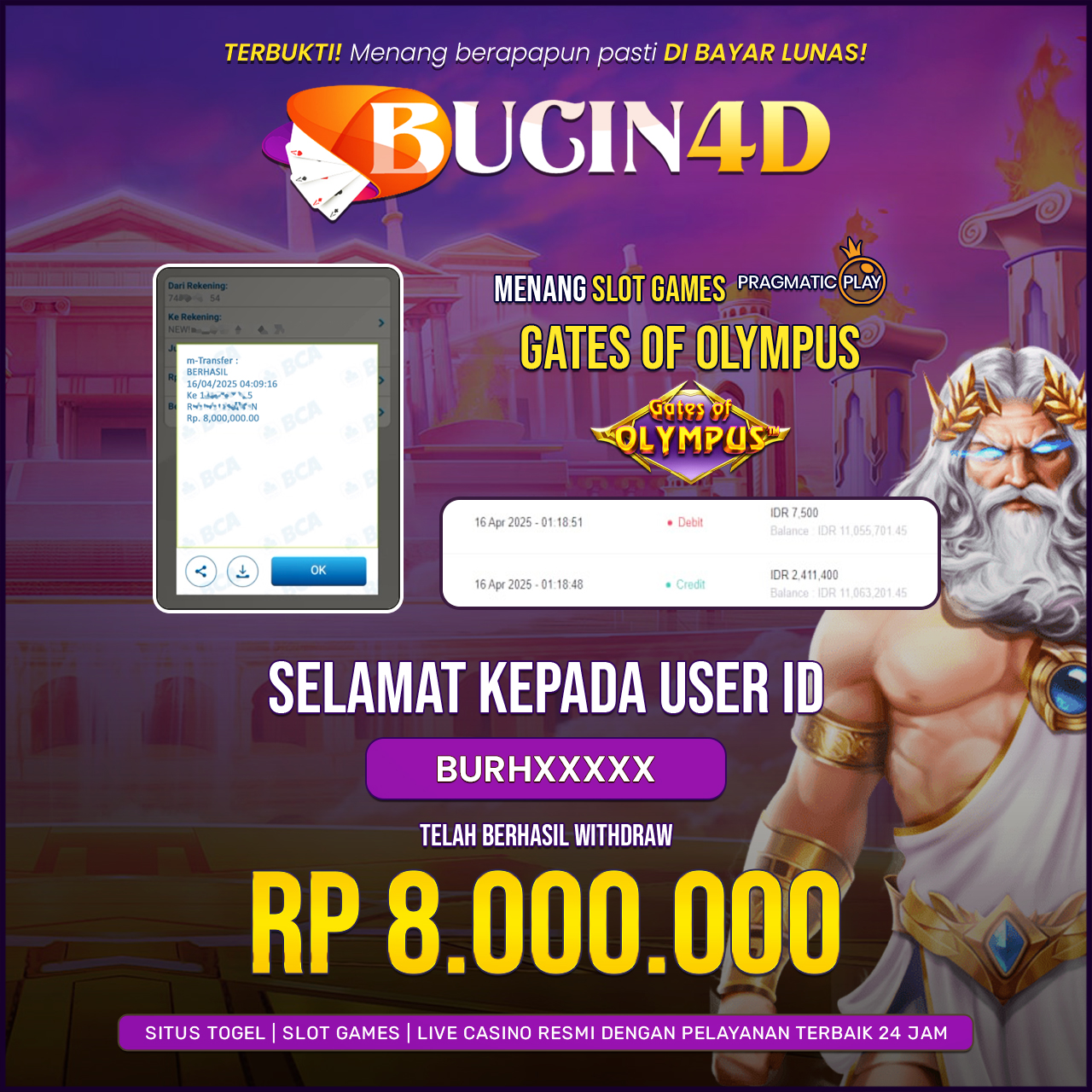 BUKTI JP SLOT PRAGMATIC PLAY