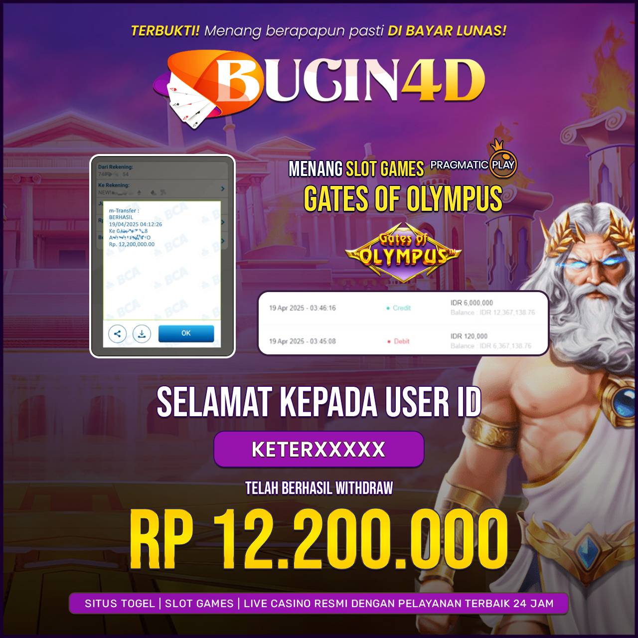 BUKTI JP SLOT PRAGMATIC PLAY