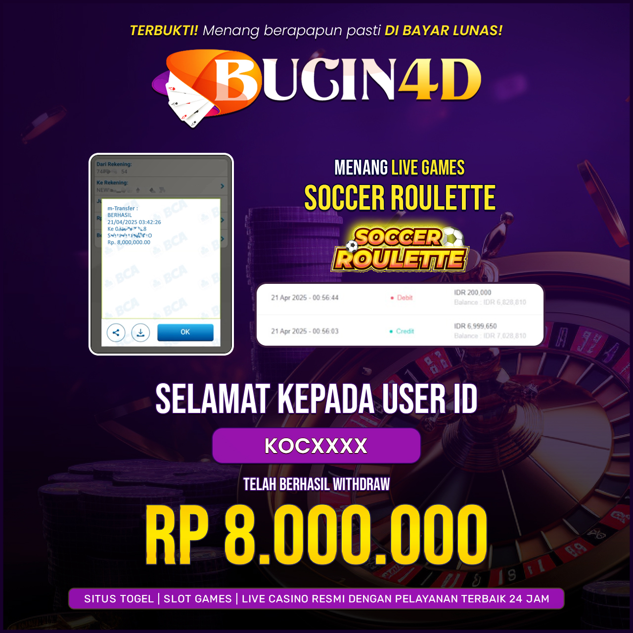 BUKTI JP IDN LIVE GAMES