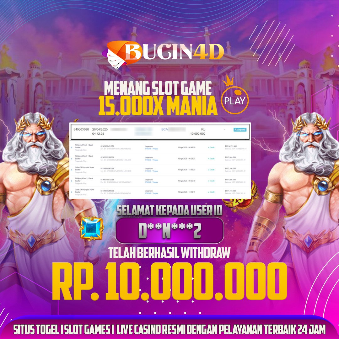 BUKTI JP SLOT PRAGMATIC PLAY