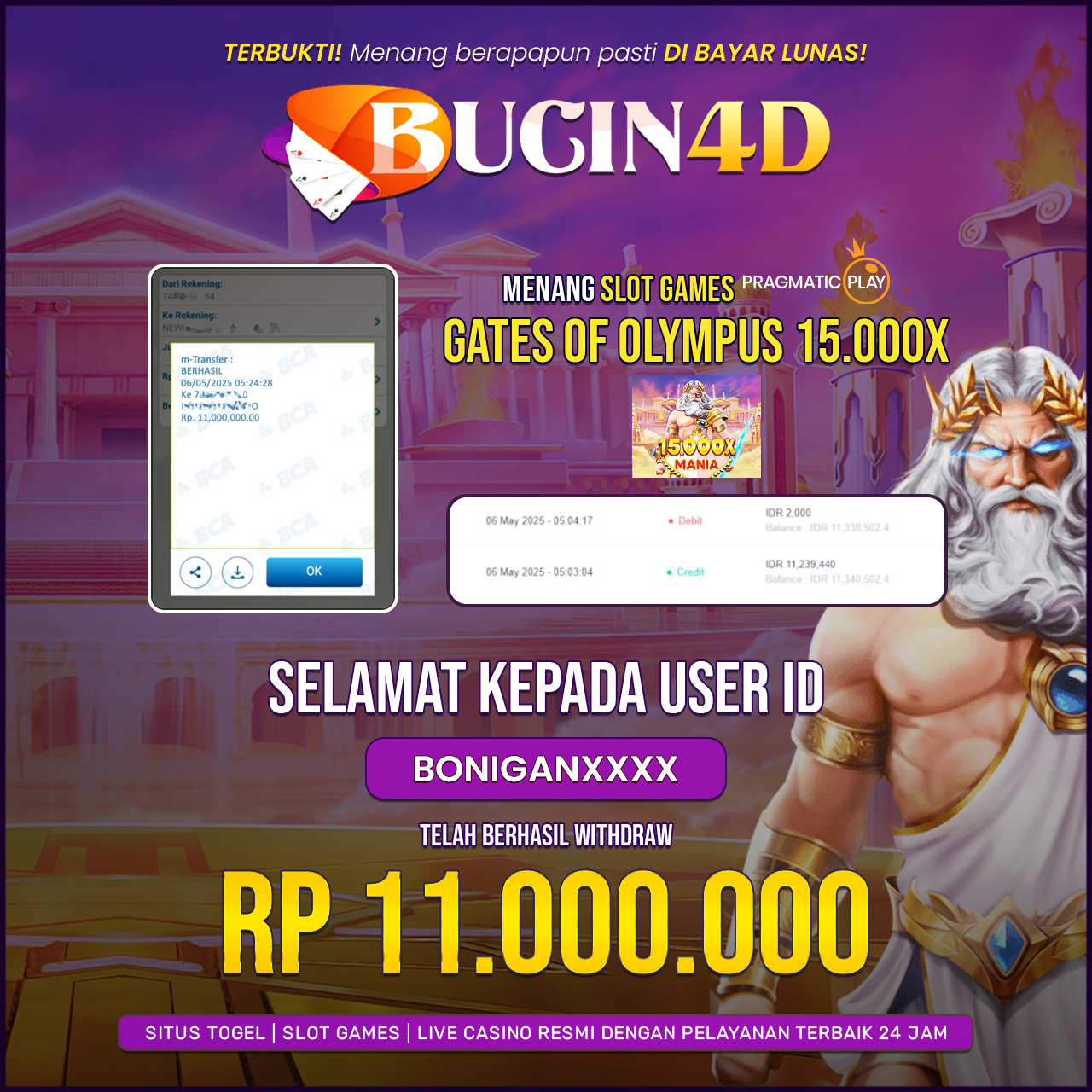 BUKTI JP SLOT PRAGMATIC PLAY
