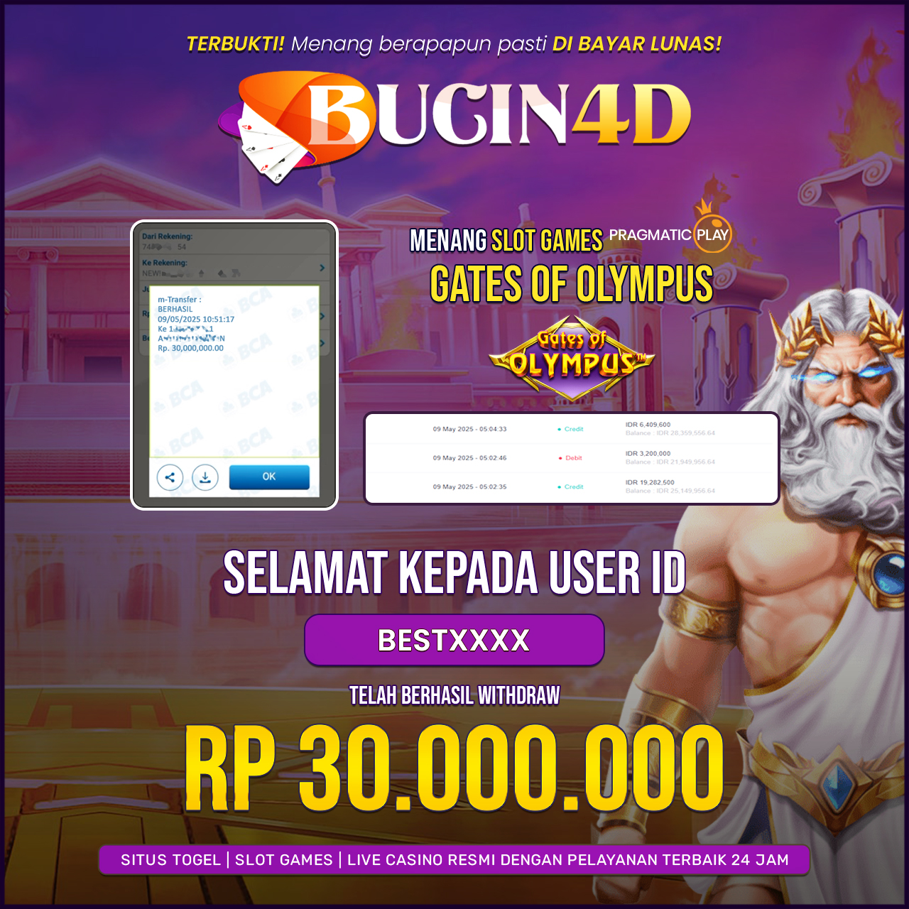 BUKTI JP SLOT PRAGMATIC PLAY