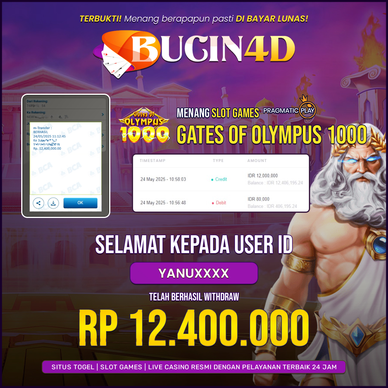 BUKTI JP SLOT PRAGMATIC PLAY