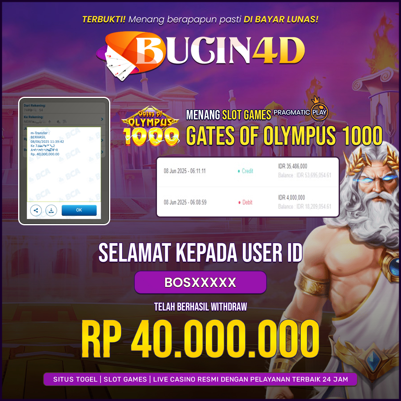 BUKTI JP SLOT PRAGMATIC PLAY