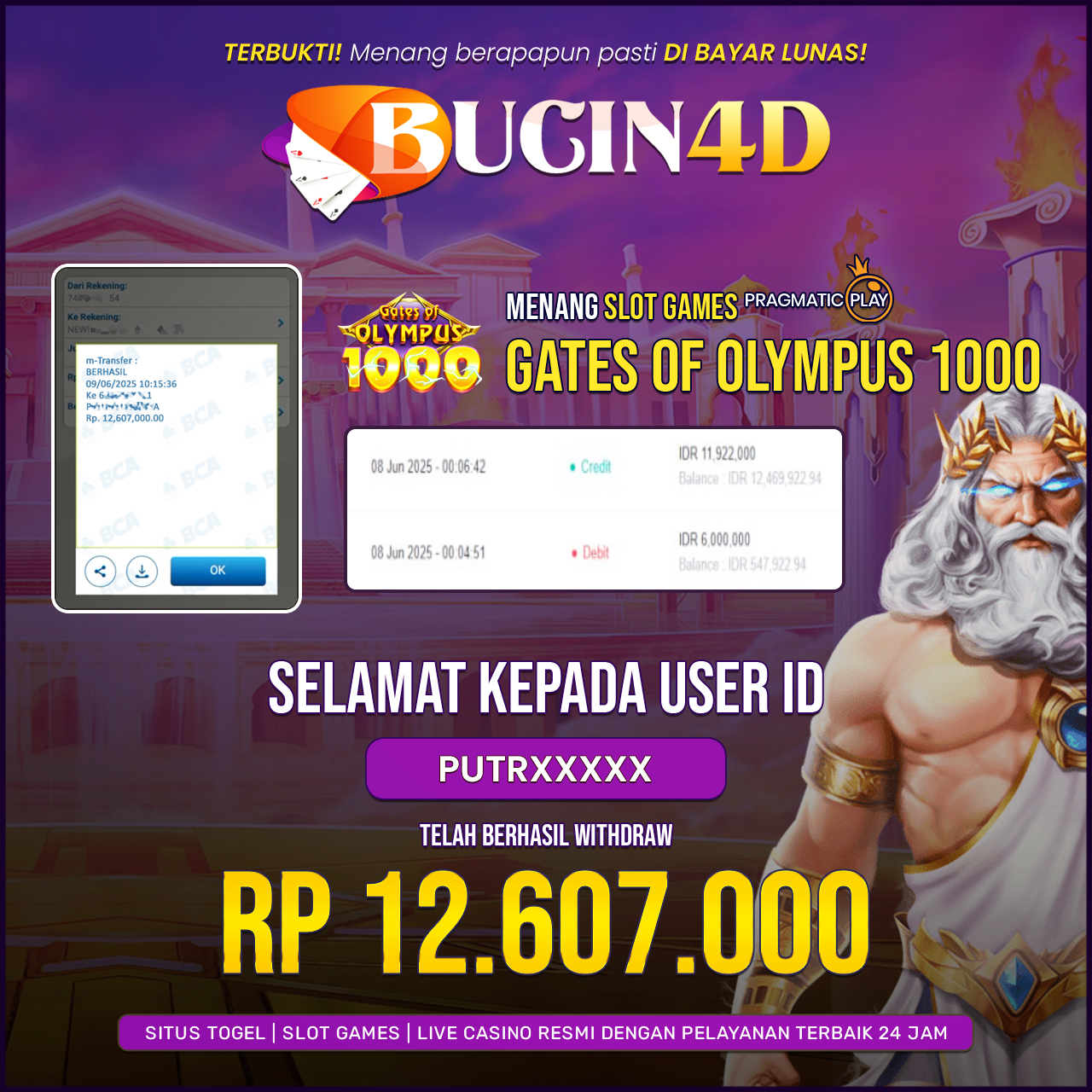 BUKTI JP SLOT PRAGMATIC PLAY