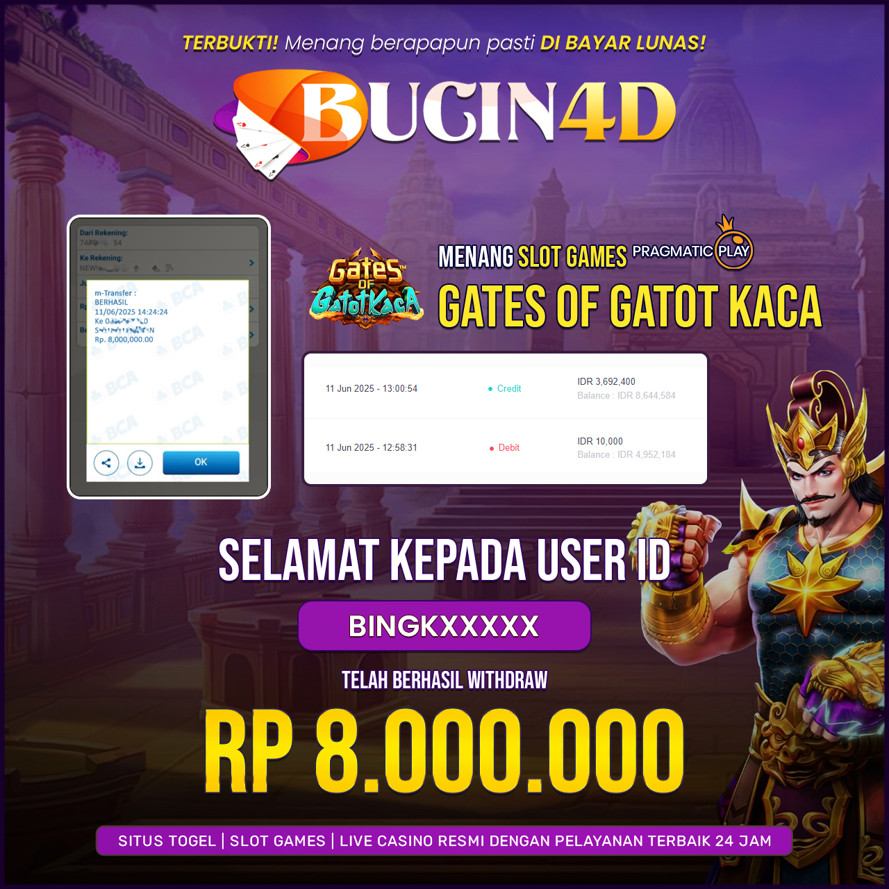 BUKTI JP SLOT PRAGMATIC PLAY