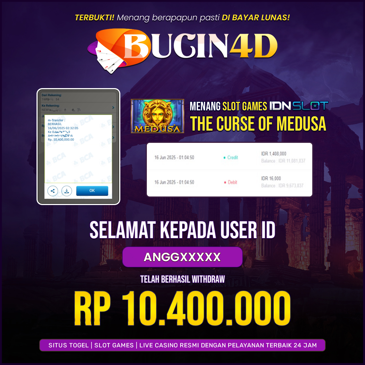BUKTI JP SLOT GAMES IDNSLOT