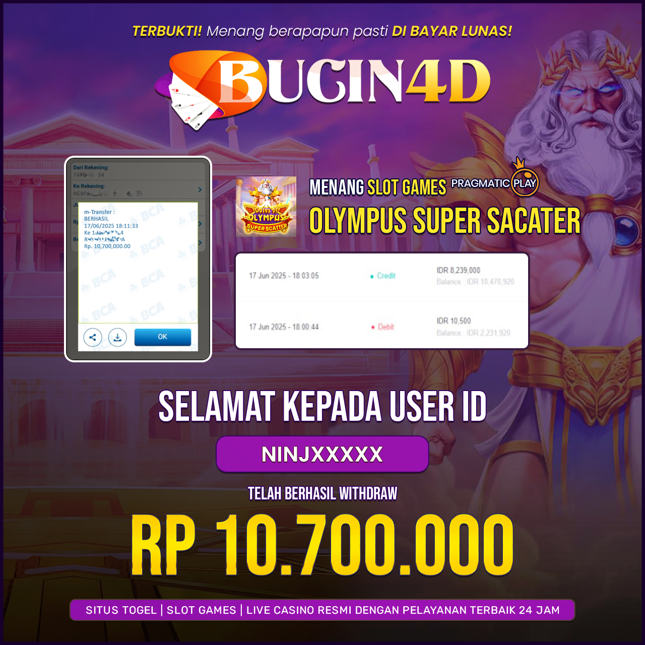 BUKTI JP SLOT PRAGMATIC PLAY