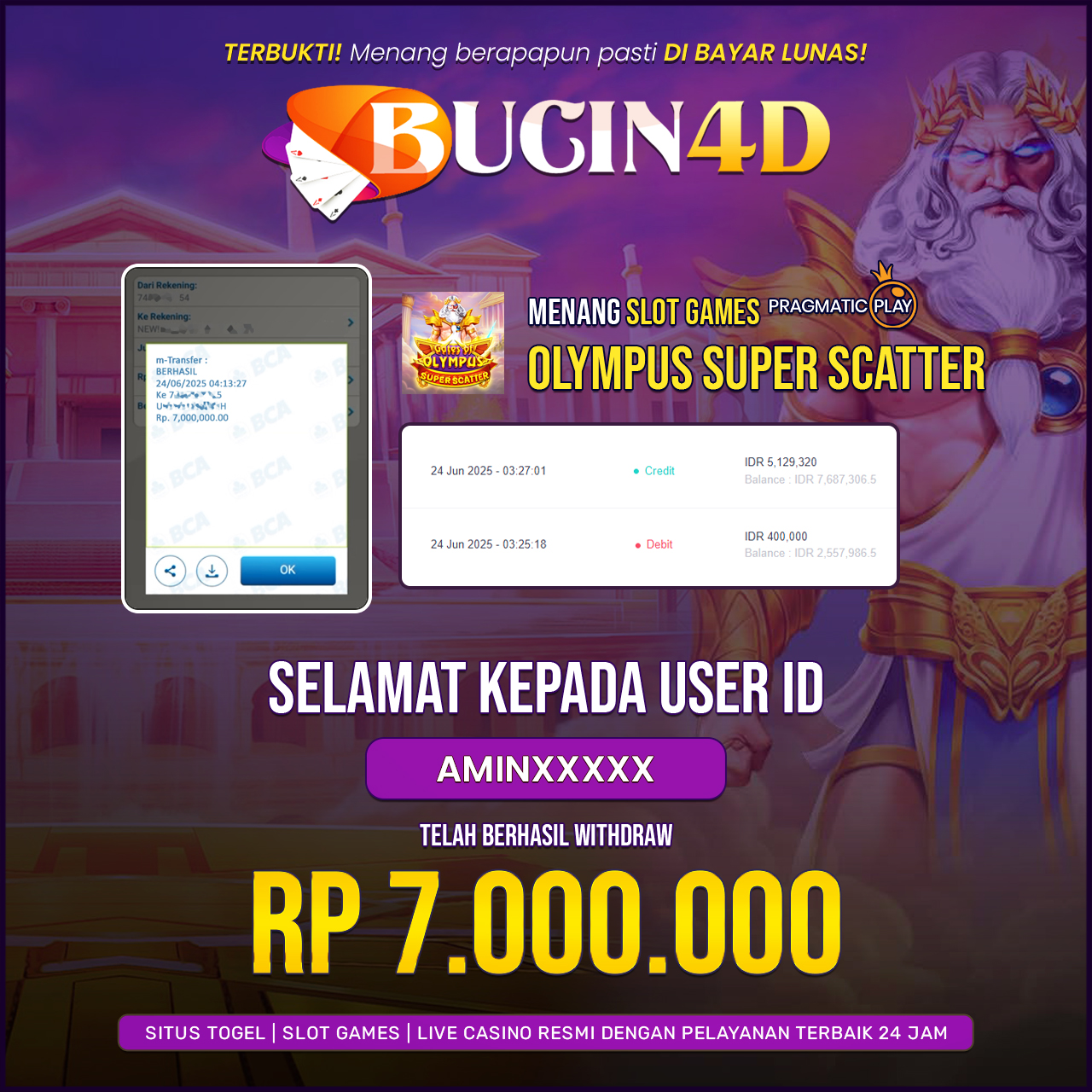 BUKTI JP SLOT PRAGMATIC PLAY