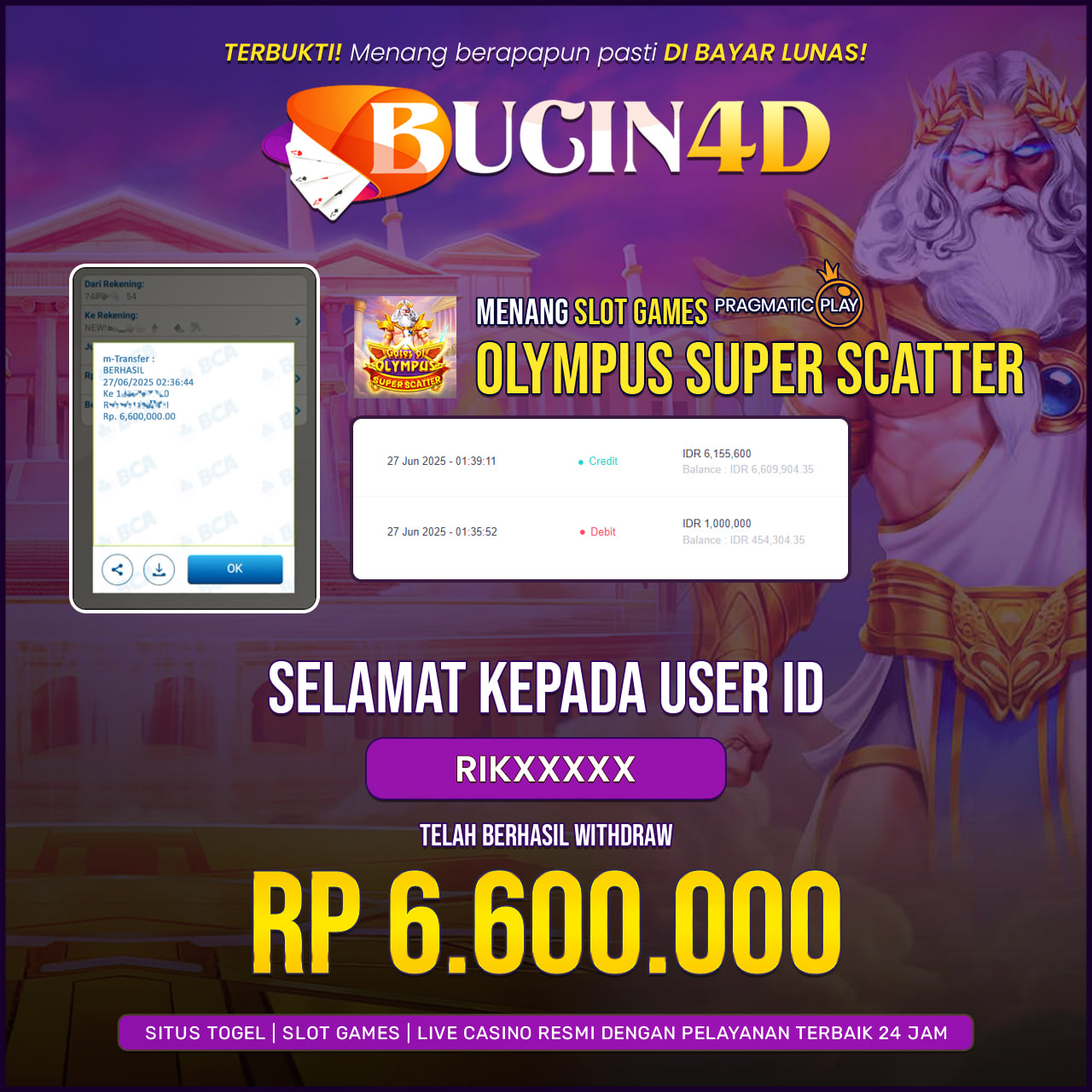 BUKTI JP SLOT PRAGMATIC PLAY