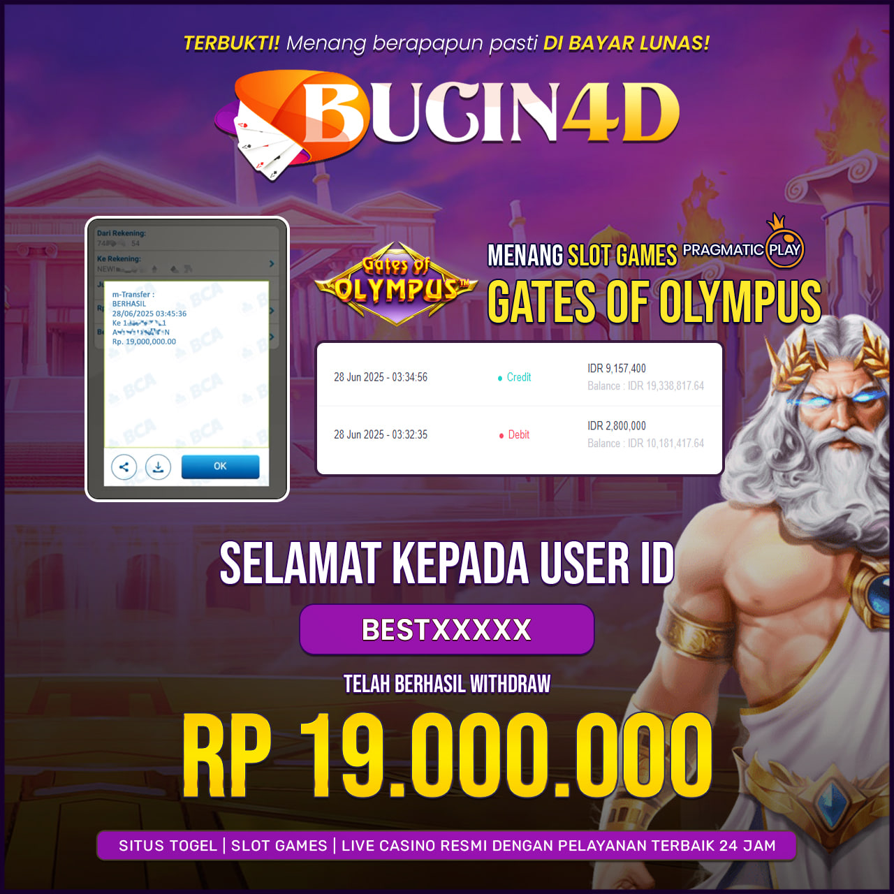 BUKTI JP SLOT PRAGMATIC PLAY