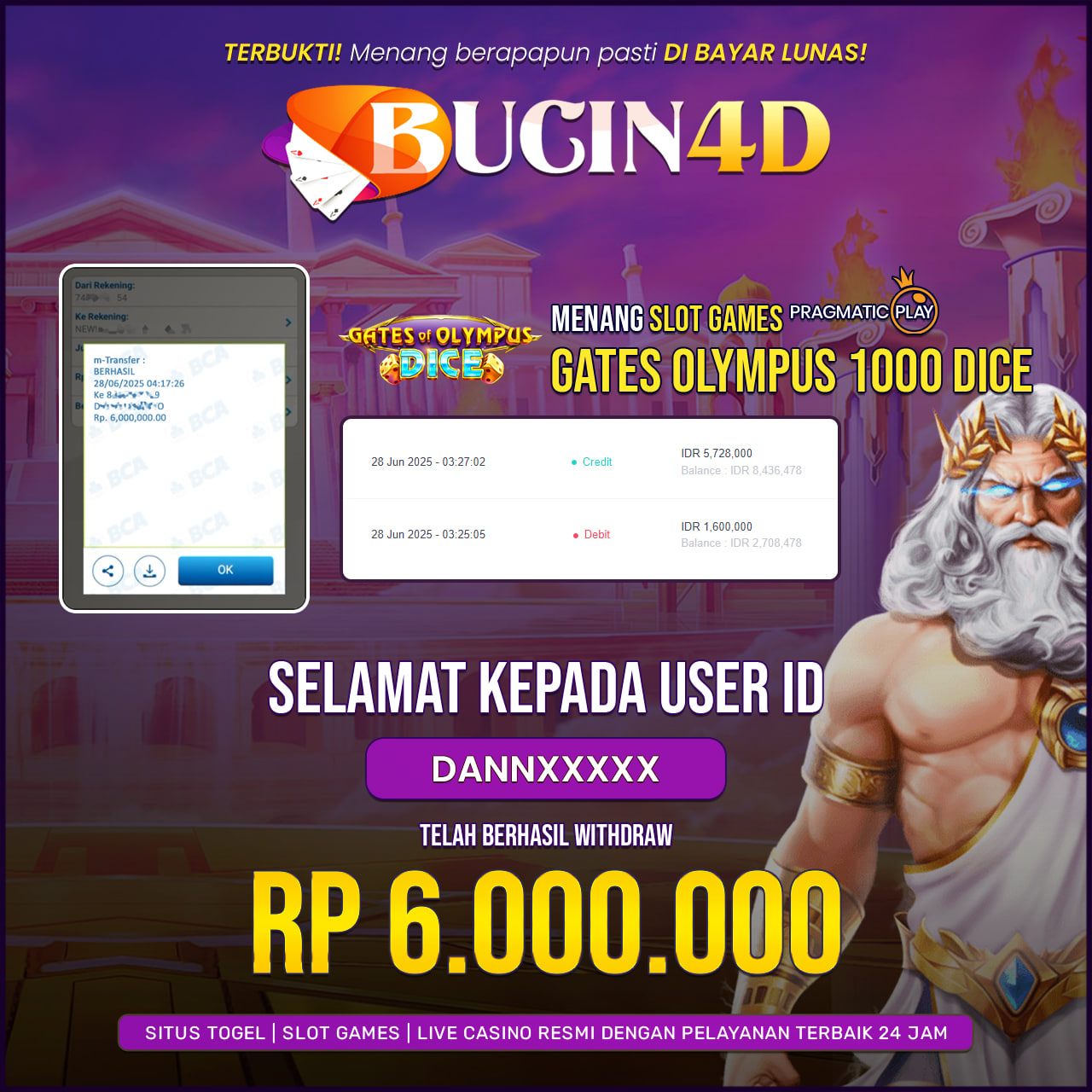 BUKTI JP SLOT PRAGMATIC PLAY