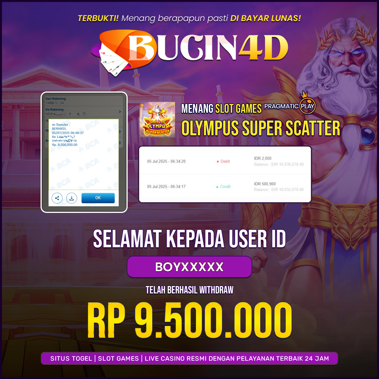 BUKTI JP SLOT PRAGMATIC PLAY