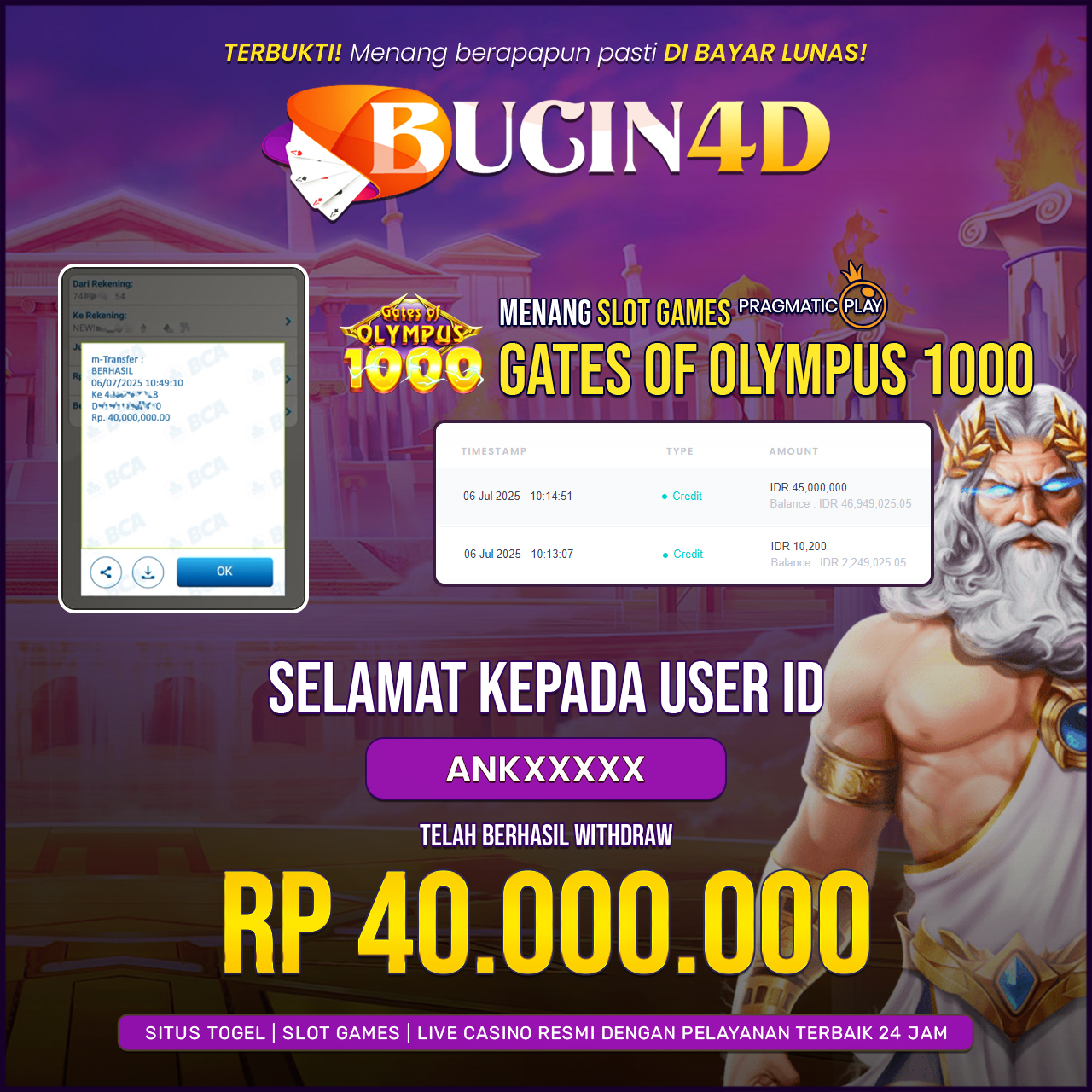 BUKTI JP SLOT PRAGMATIC PLAY
