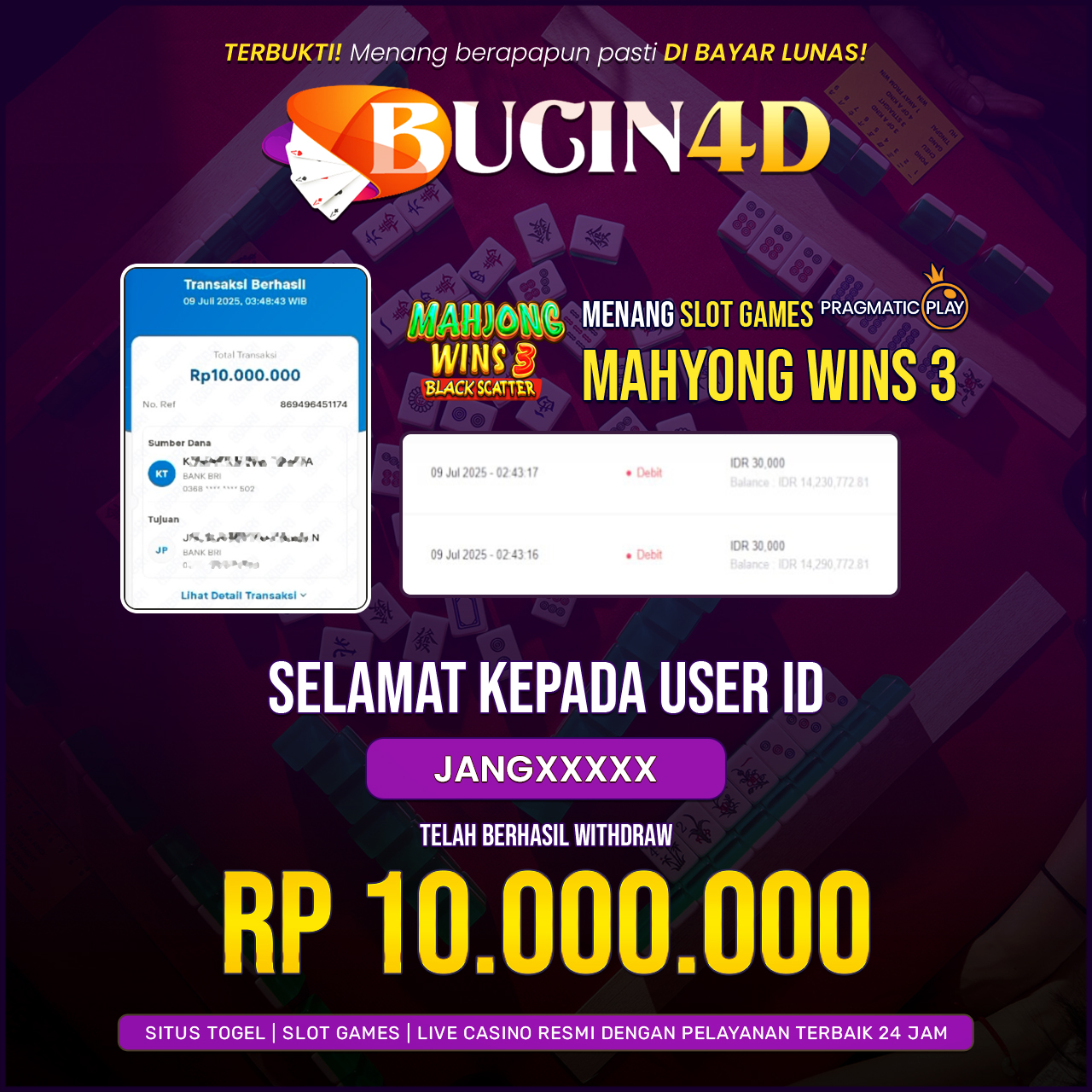 BUKTI JP SLOT PRAGMATIC PLAY