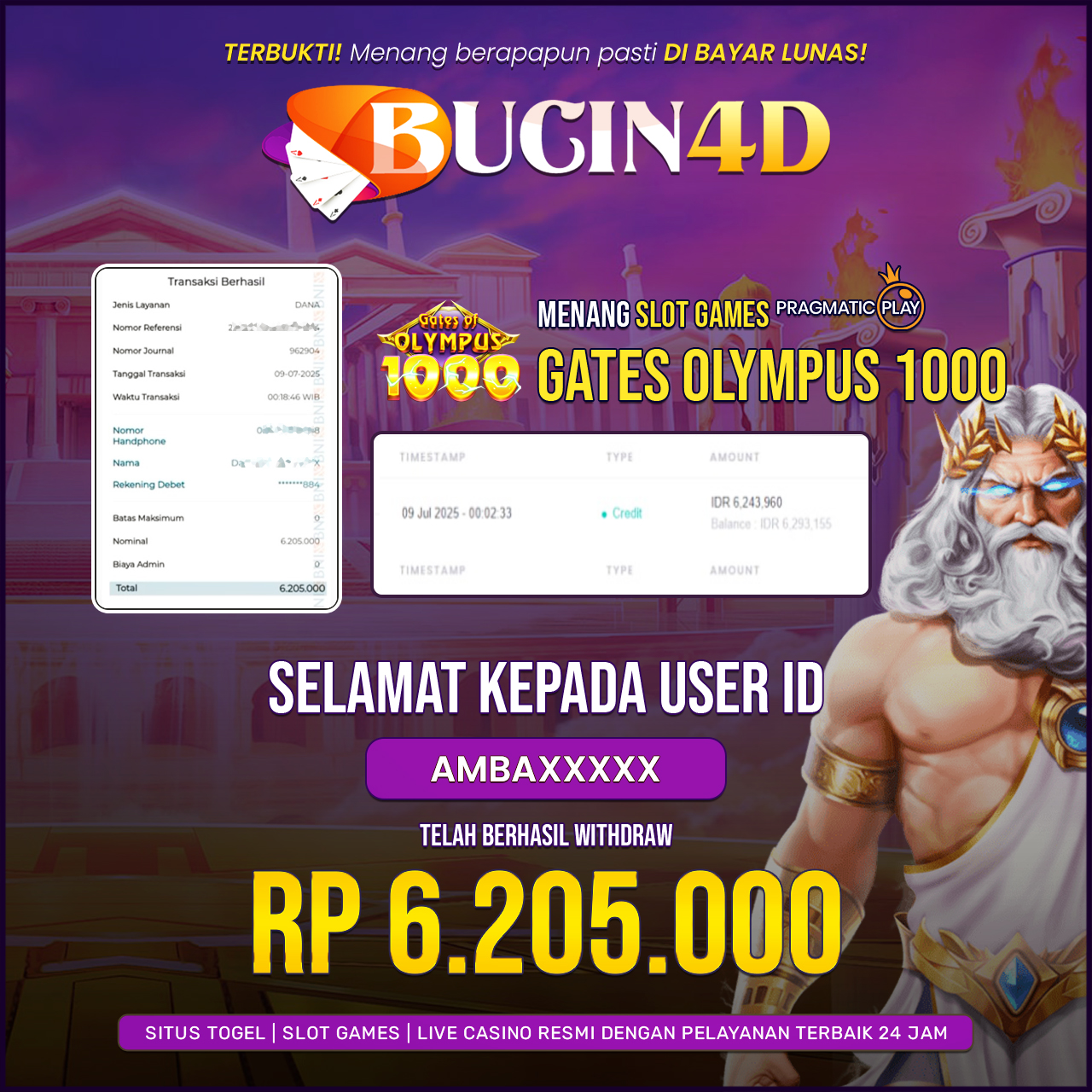 BUKTI JP SLOT PRAGMATIC PLAY