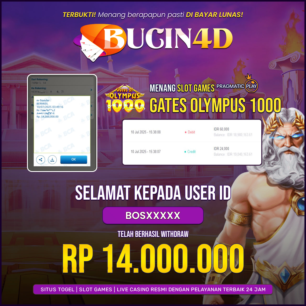 BUKTI JP SLOT PRAGMATIC PLAY