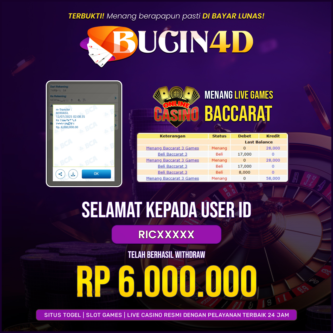 BUKTI JP LIVE CASSINO