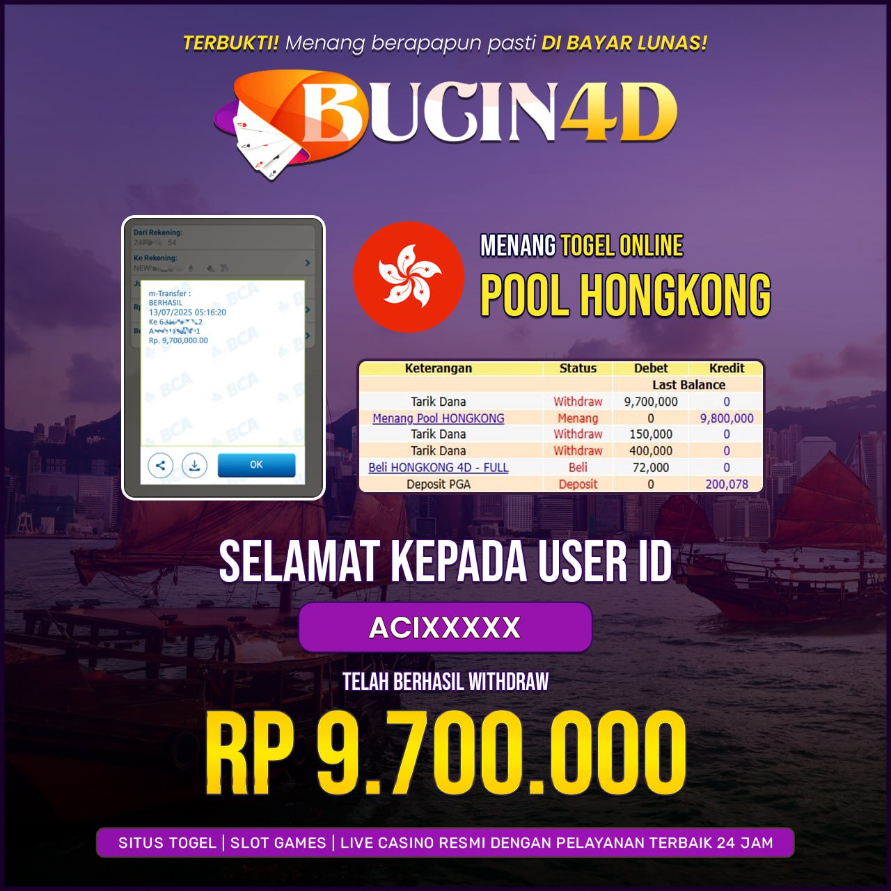 BUKTI JP TOGEL POOLS
