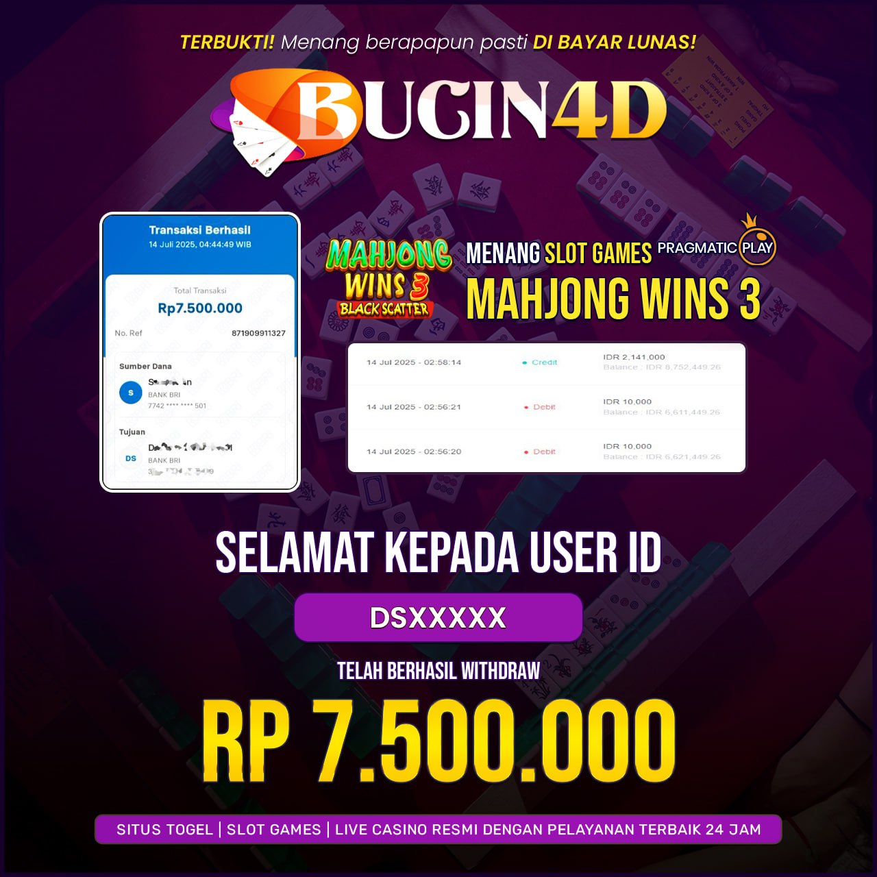 BUKTI JP SLOT PRAGMATIC PLAY