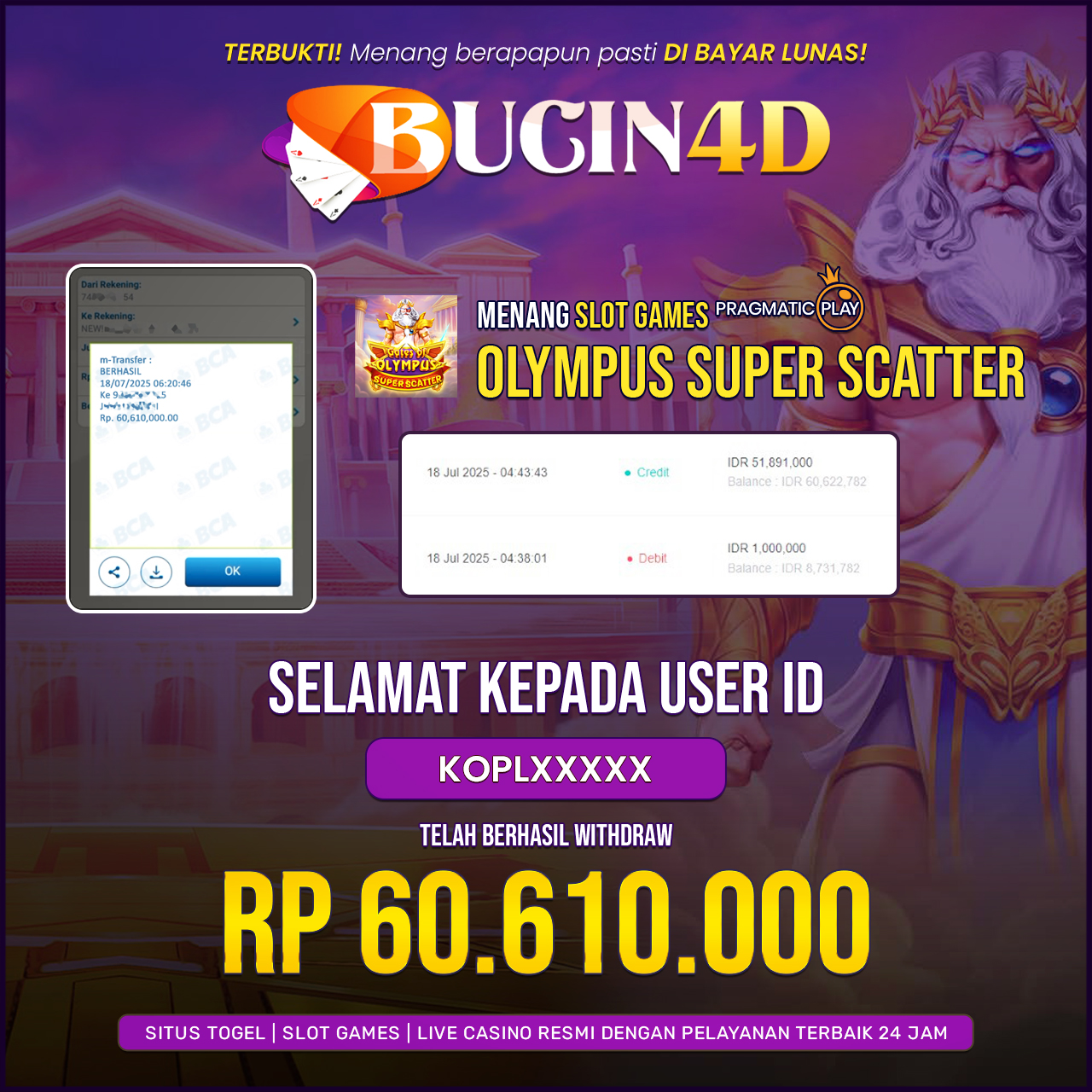 BUKTI JP SLOT PRAGMATIC PLAY