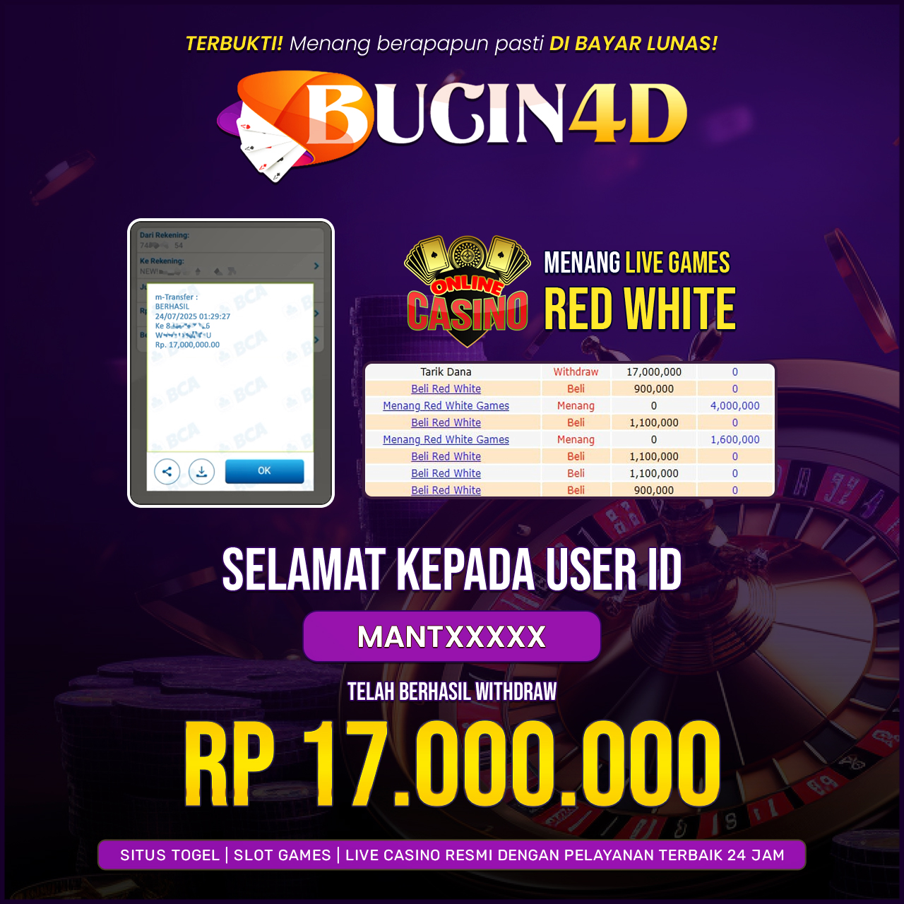 BUKTI JP LIVE CASINO