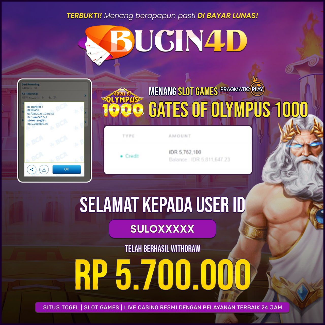 BUKTI JP SLOT PRAGMATIC PLAY