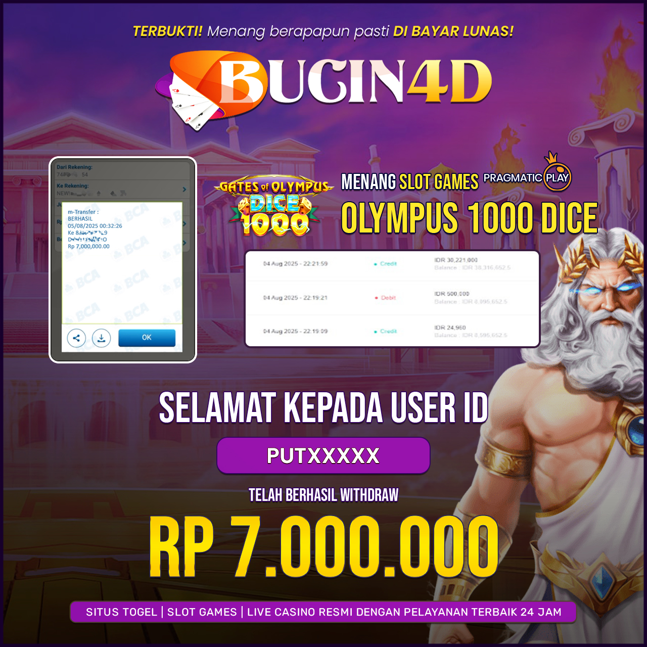 BUKTI JP SLOT PRAGMATIC PLAY