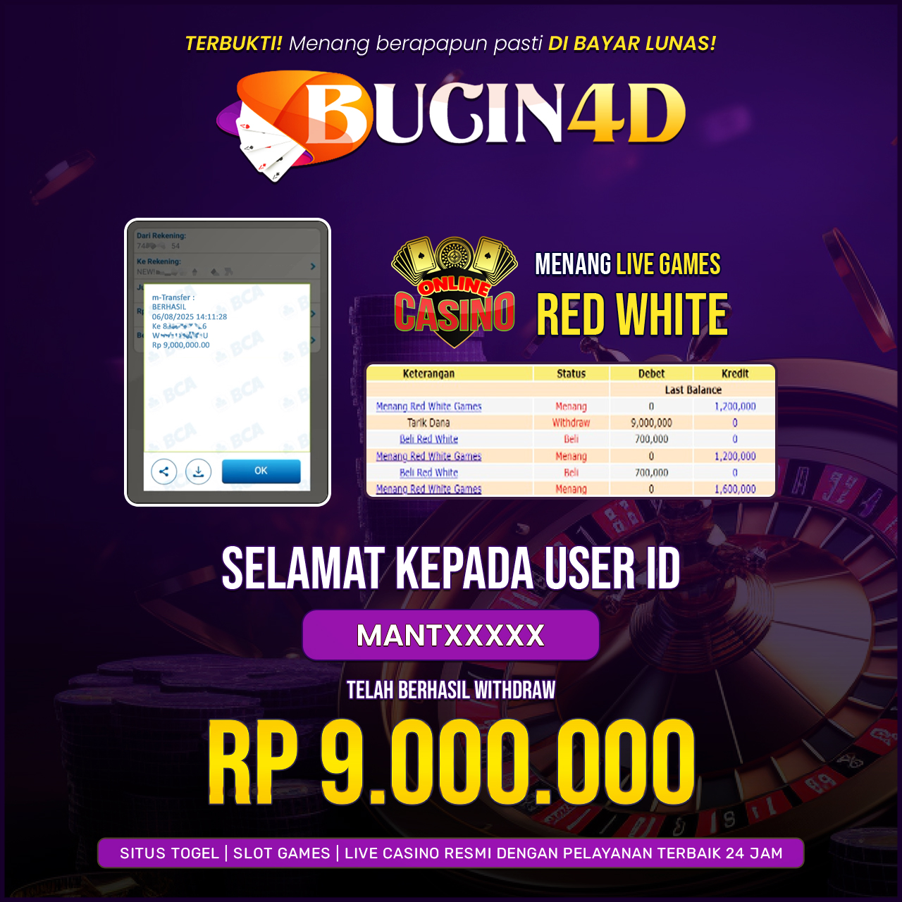BUKTI JP LIVE CASINO