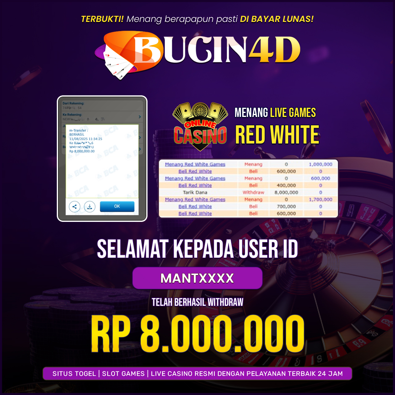 BUKTI JP LIVE CASINO