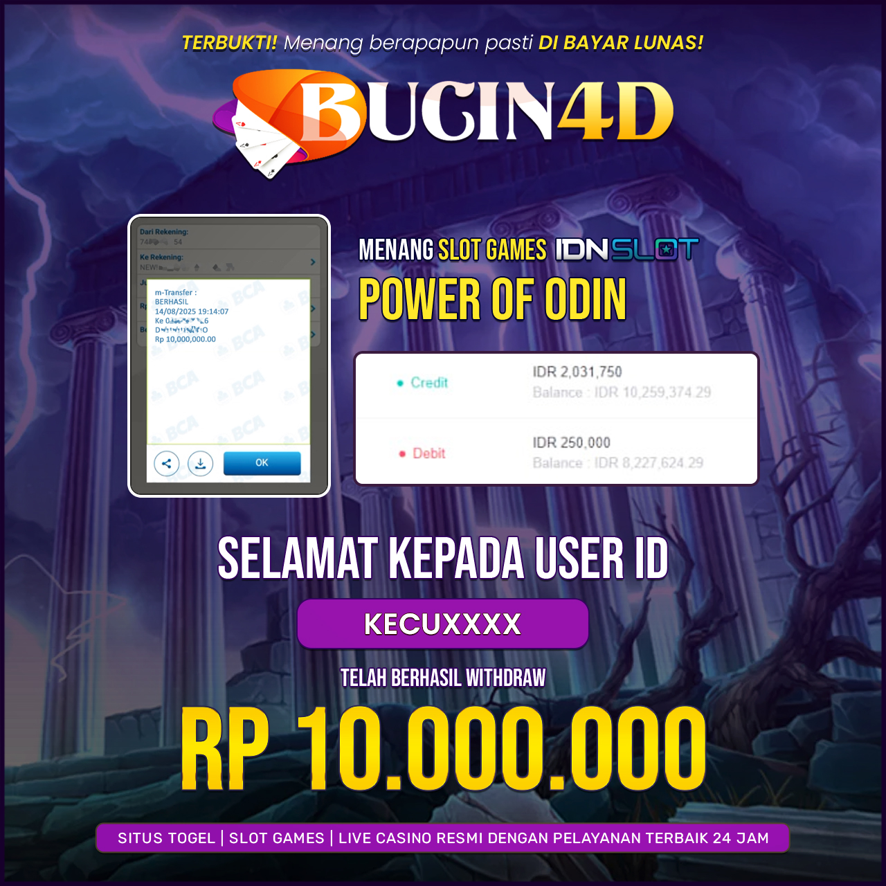 BUKTI JP SLOT IDNSLOT