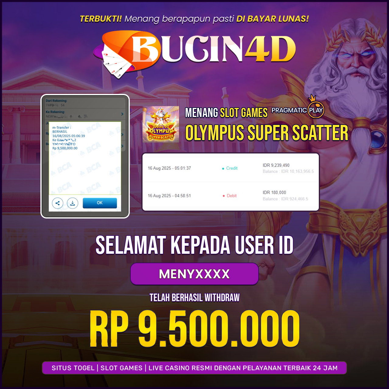 BUKTI JP SLOT PRAGMATIC PLAY