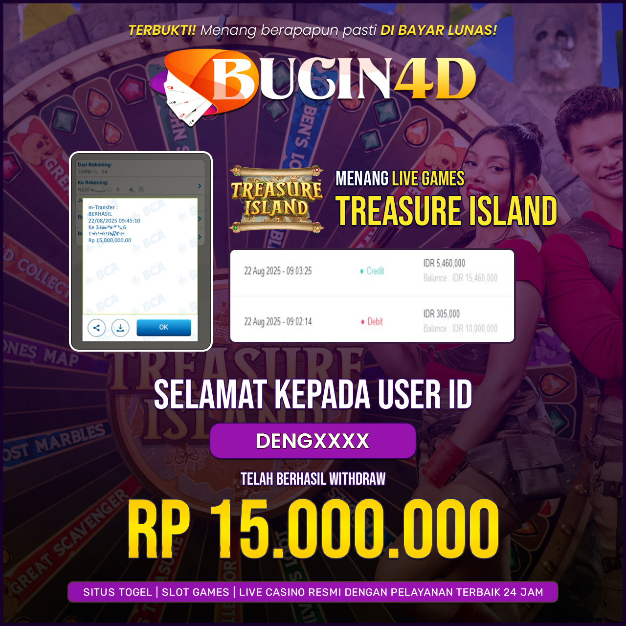 BUKTI JP LIVE CASINO