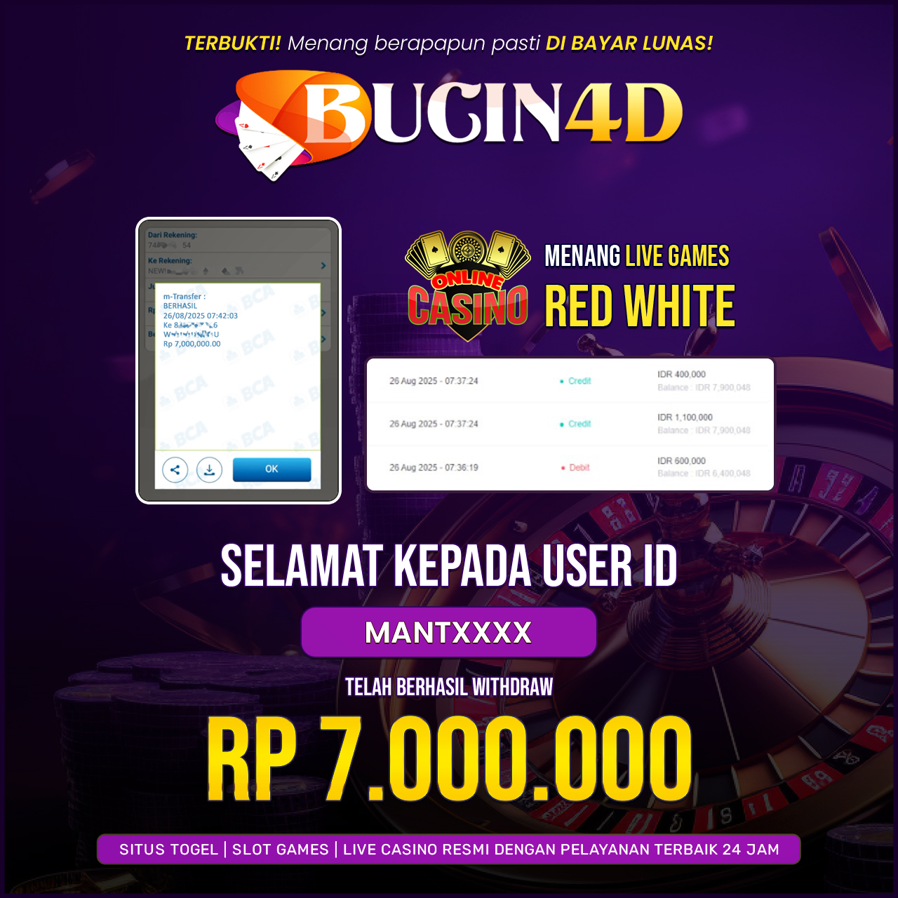 BUKTI JP LIVE CASINO