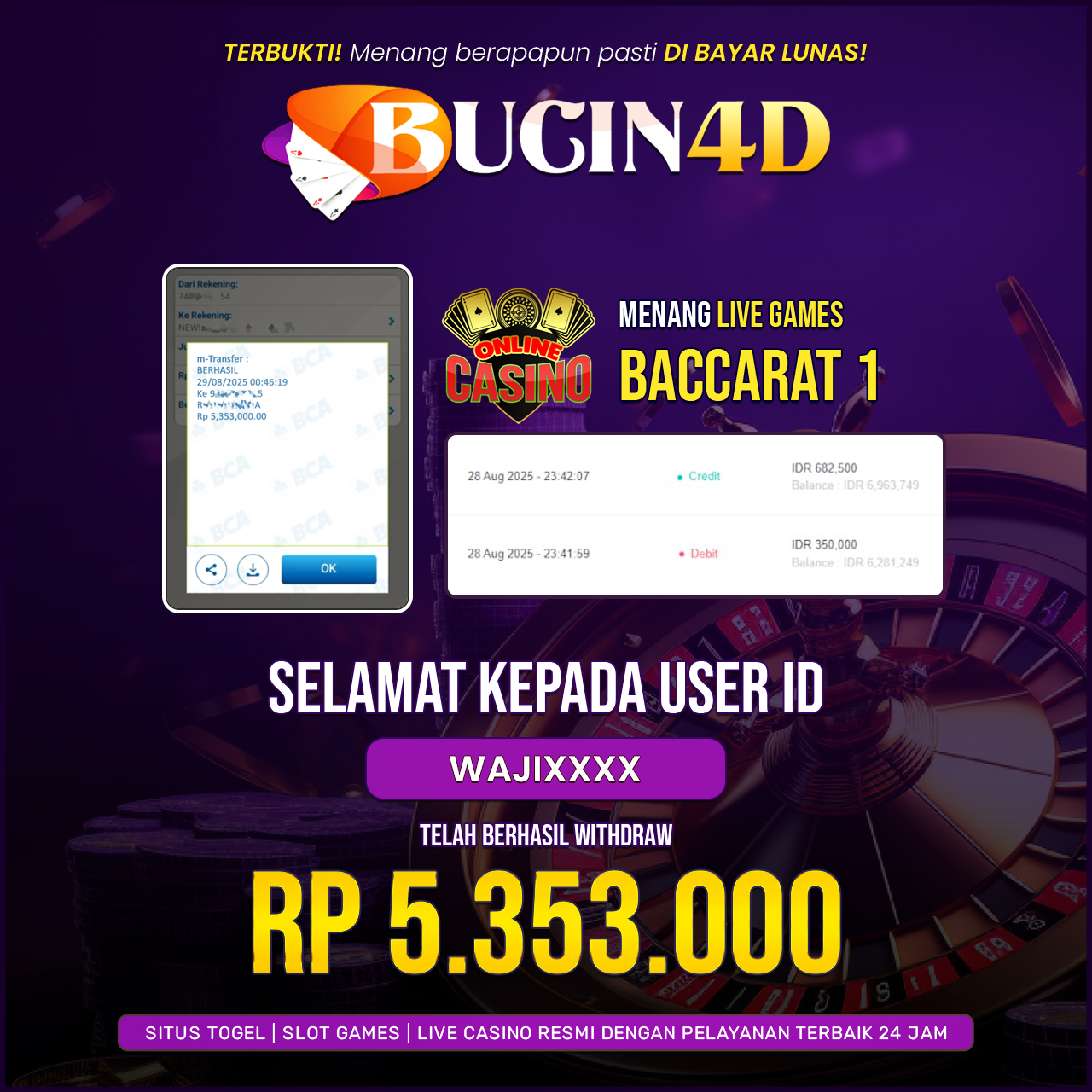 BUKTI JP LIVE CASINO