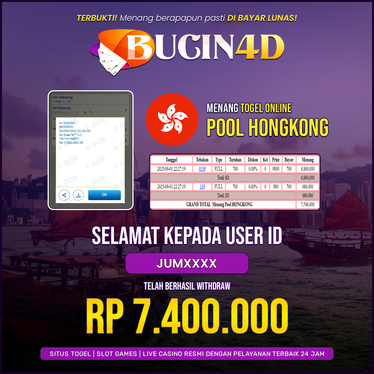 BUKTI JP TOGEL POOLS