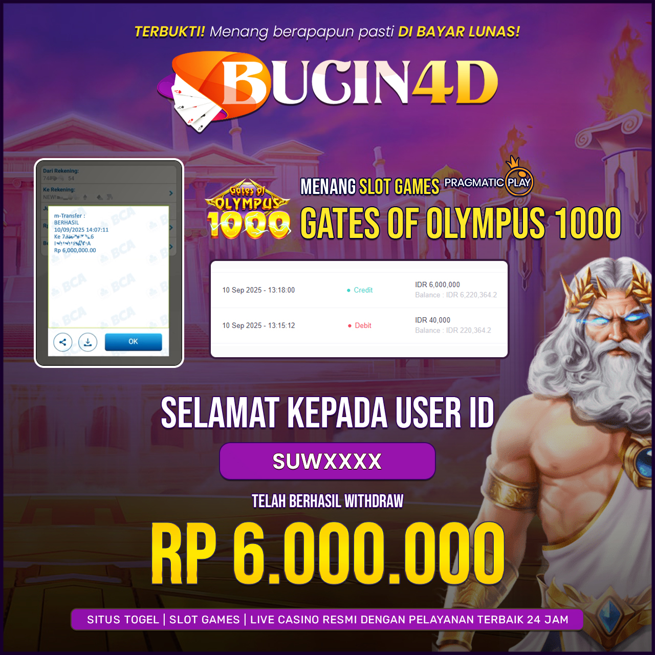 BUKTI JP SLOT PRAGMATIC PLAY