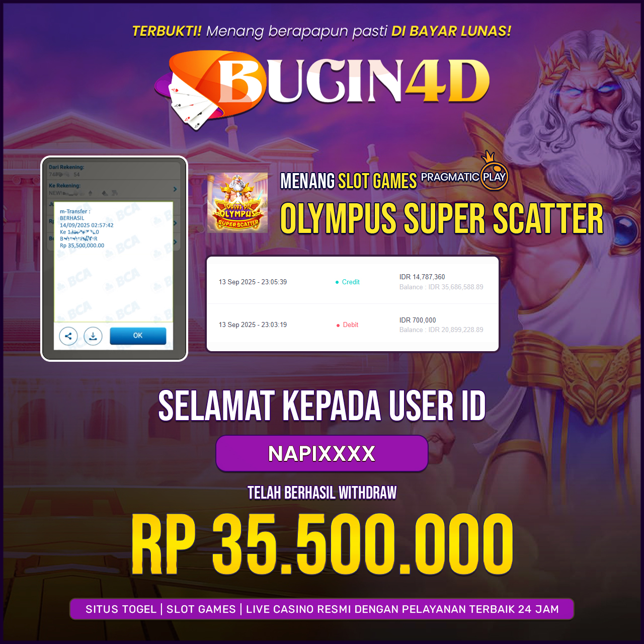 BUKTI JP SLOT PRAGMATIC PLAY