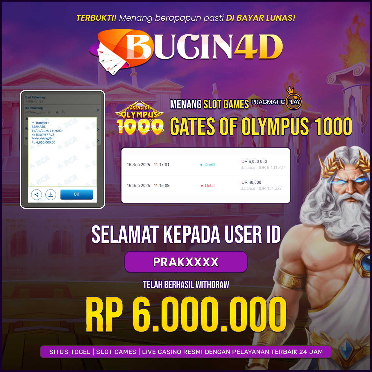 BUKTI JP SLOT PRAGMATIC PLAY