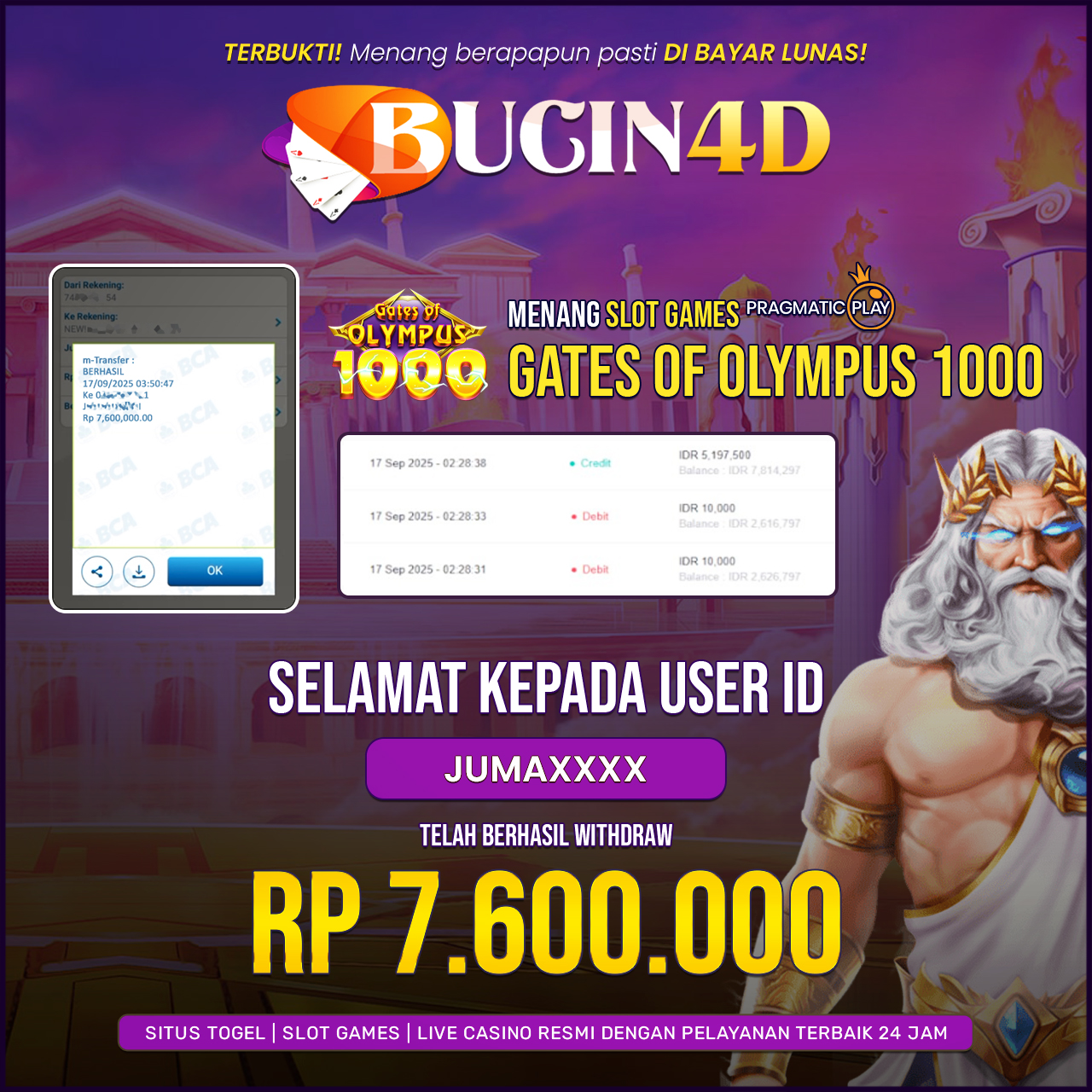 BUKTI JP SLOT PRAGMATIC PLAY