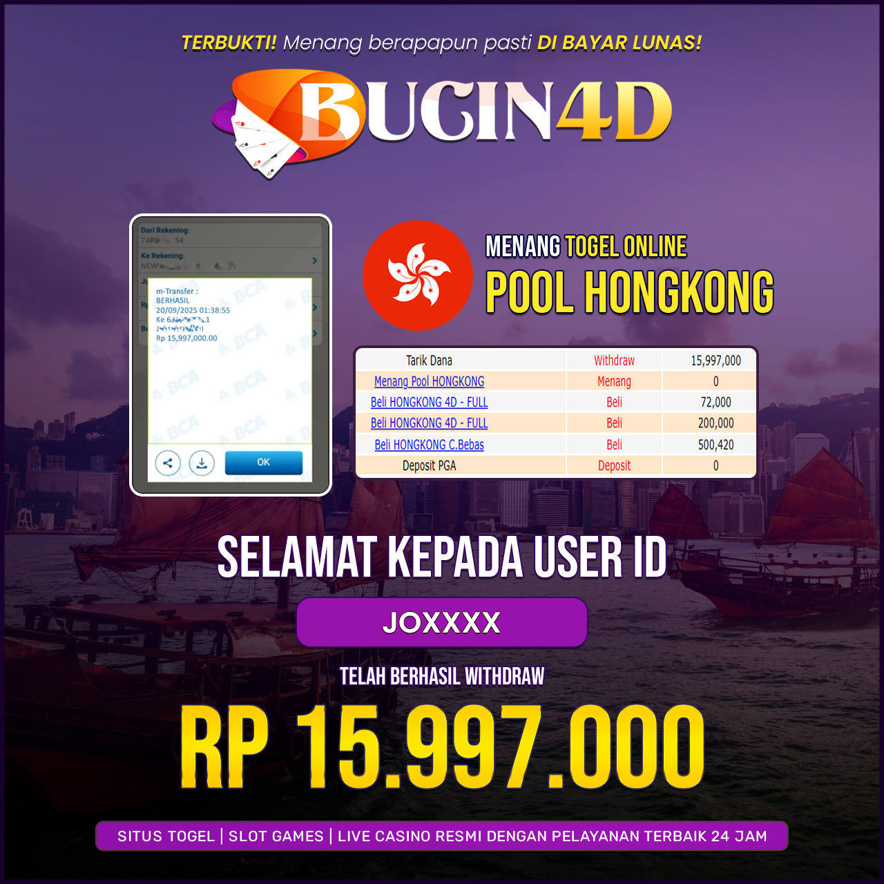 BUKTI JP TOGEL POOLS